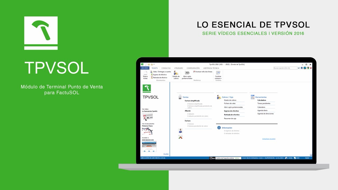 TPV gratuito y con muchas funcionalidades: así es TPVSOL
