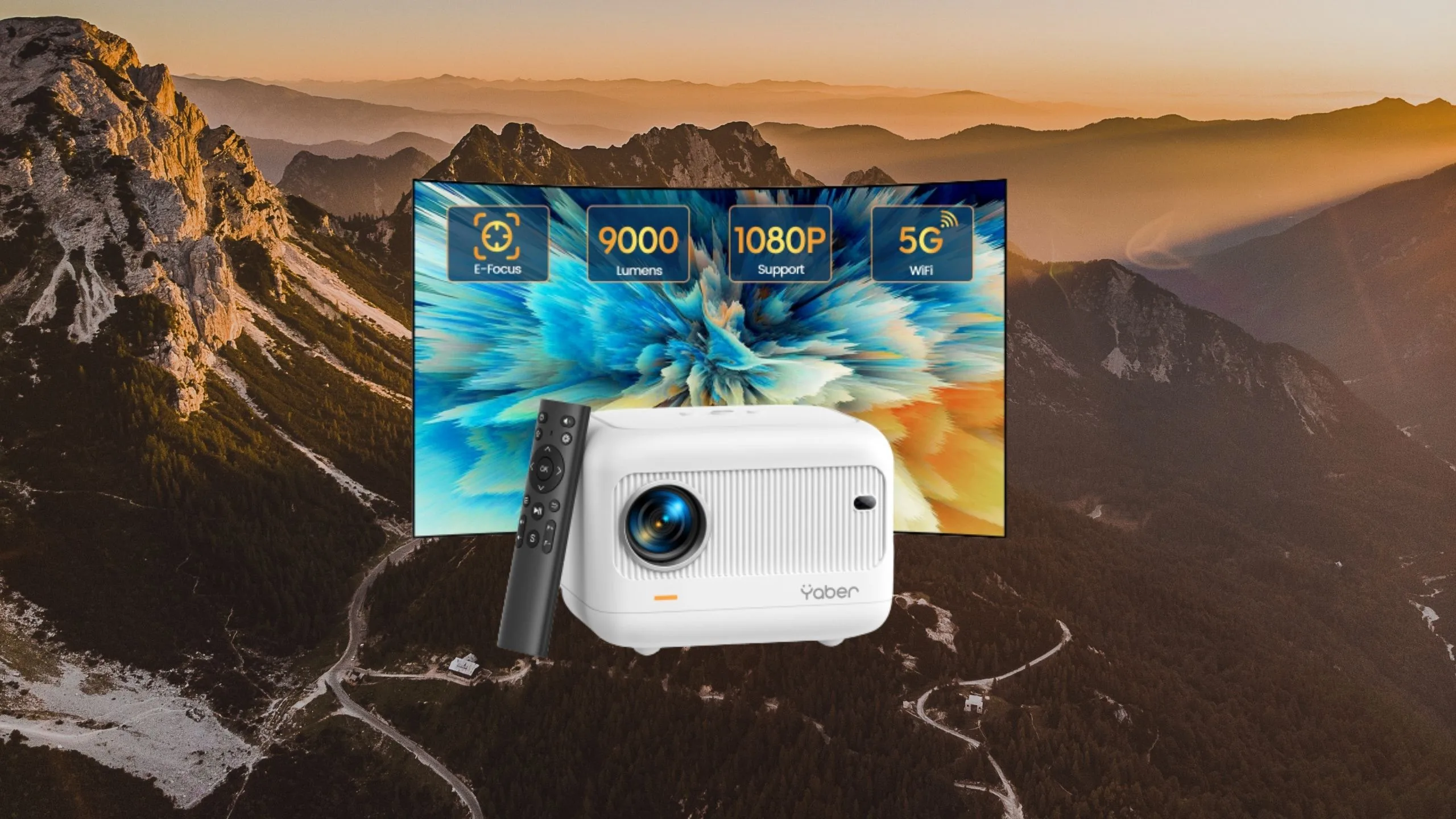 YABER Mini Proyector: ¡Haz del Entretenimiento Algo Extraordinario!